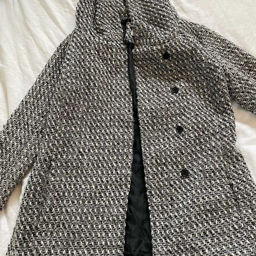 Black and white jacket